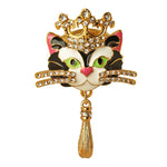 Princess Multi Color Black Cat Ring | Cat Jewelry Ring