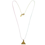 Pyramid Charm Pendant Necklace - Necklace For Women - Lock