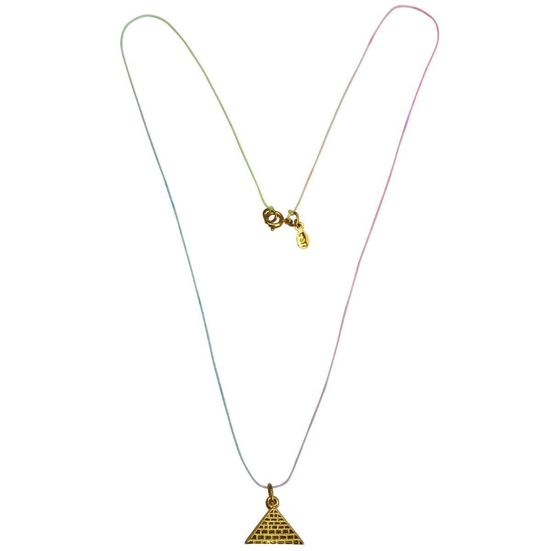 Pyramid Charm Pendant Necklace - Necklace For Women | Lock