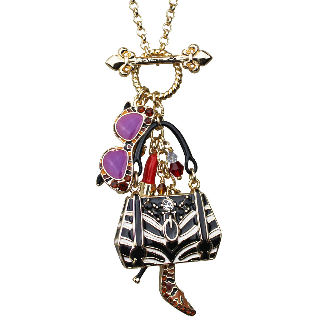 Shopping Accessories Multi Color Charm Necklace Jewelry