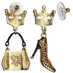 Purse and Shoe Shopping Accessories Jewelry Earrings | Back Side
