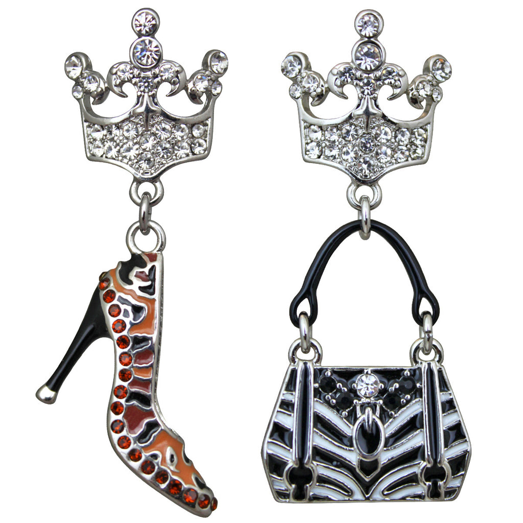 Purse and Shoe Shopping Accessories Dangle Earrings