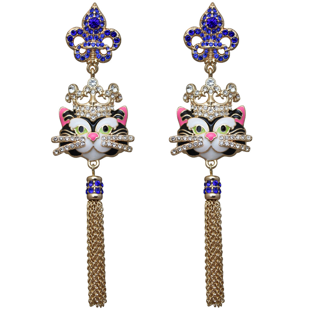 Princess Kitty Royal Tassel Earrings For Women