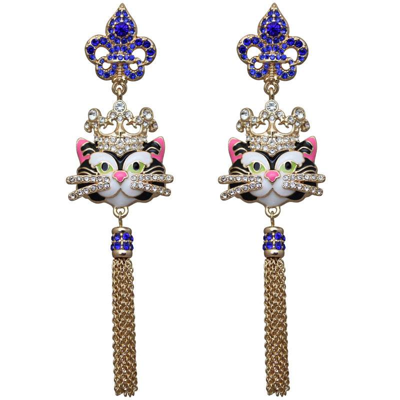 Princess Kitty Royal Tassel Earrings For Women