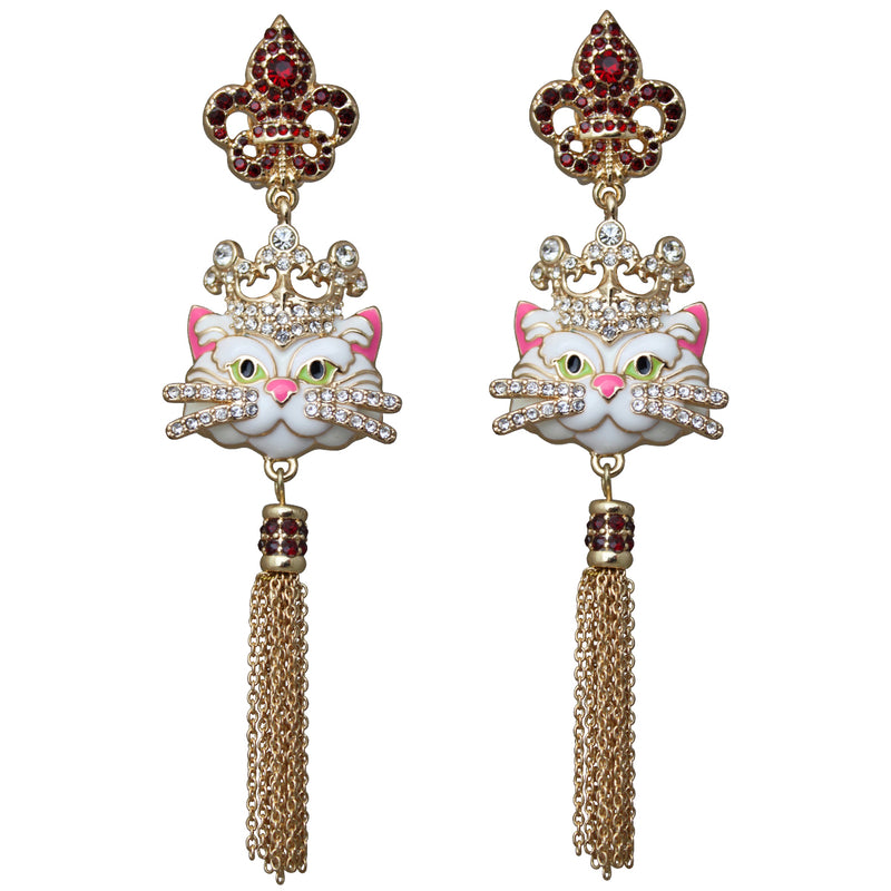 Princess Kitty Royal Tassel Jewelry Earrings For Women