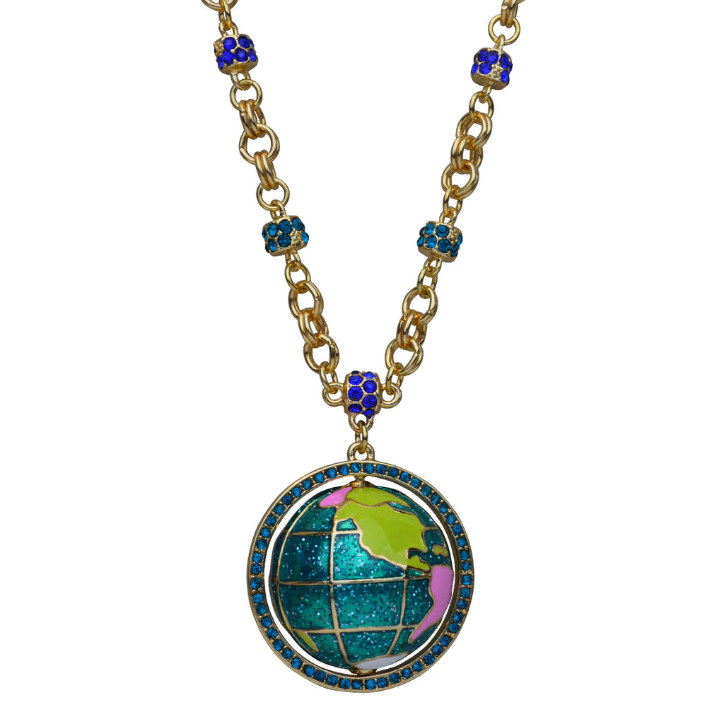 World Around Us Charm Necklace | World Necklace Jewelry