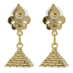 Pyramid Wonder of Giza Travel Earrings - Pyramid Earrings | Back Side