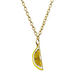 Lemon Lime Juicy Pendant Necklace - Necklace Jewelry