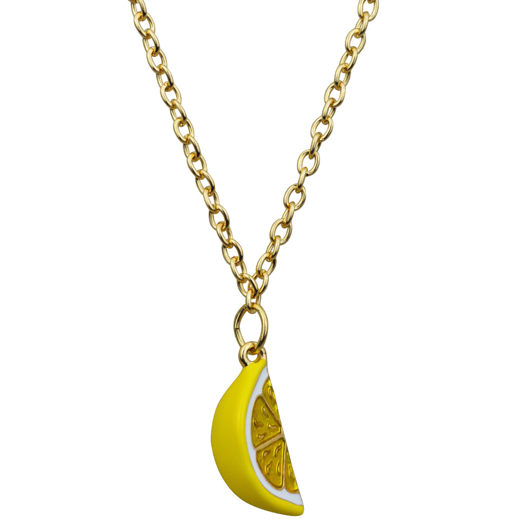 Lemon Lime Juicy Pendant Necklace | Necklace Jewelry