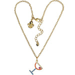 Margarita Cocktail Charm Necklace For Women - Cocktail Jewelry