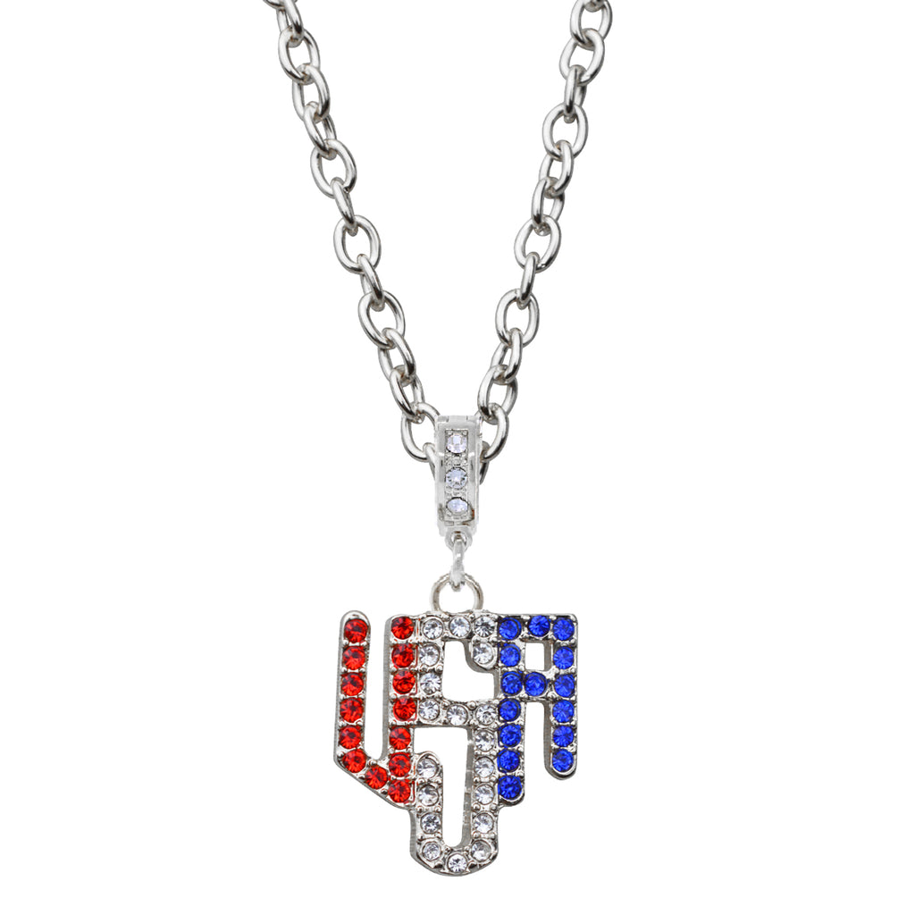 American Flag Multi Color Charm Necklace Jewelry - American Jewelry