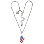 American Flag Pendant Necklace | American Necklace Jewelry