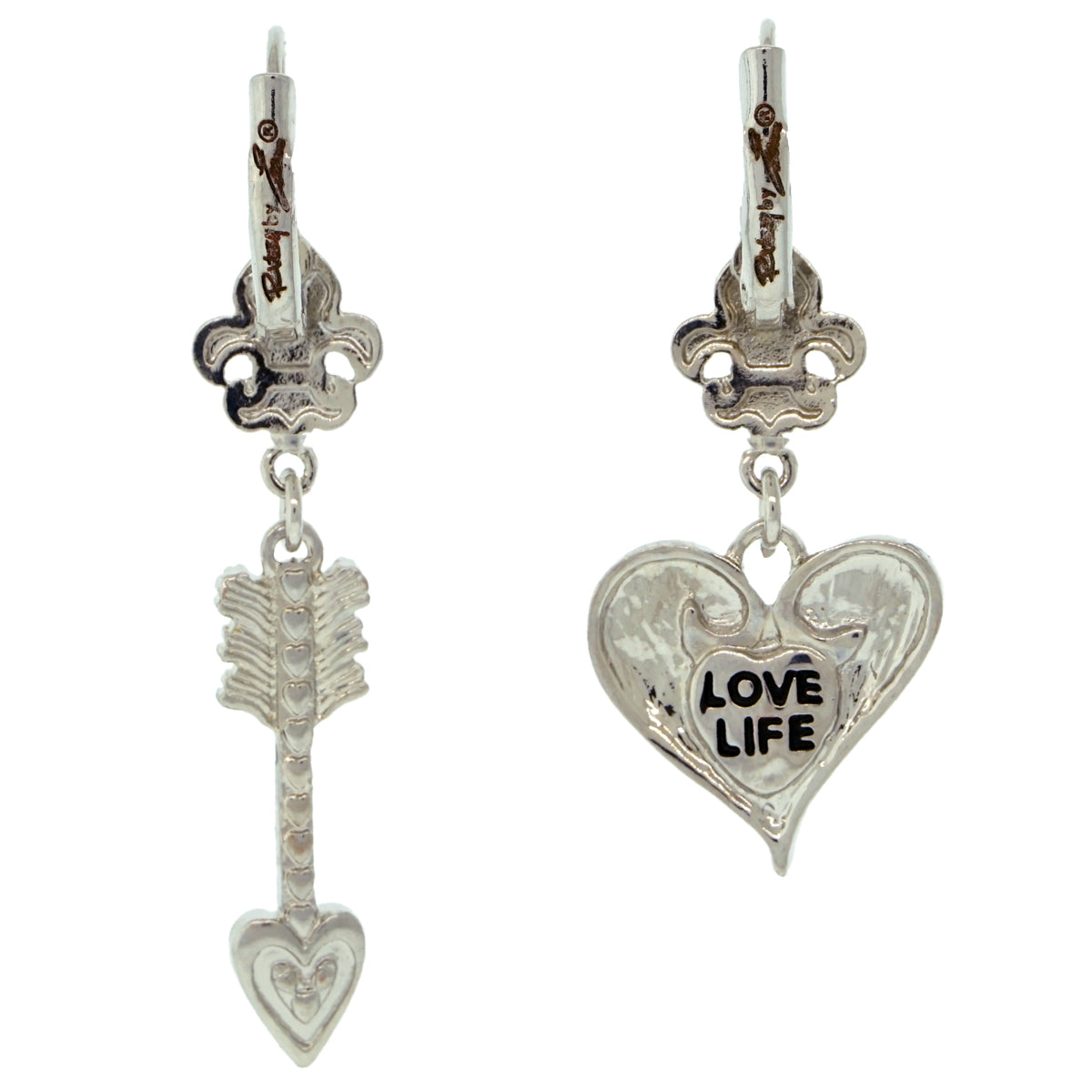 Heart LV earrings