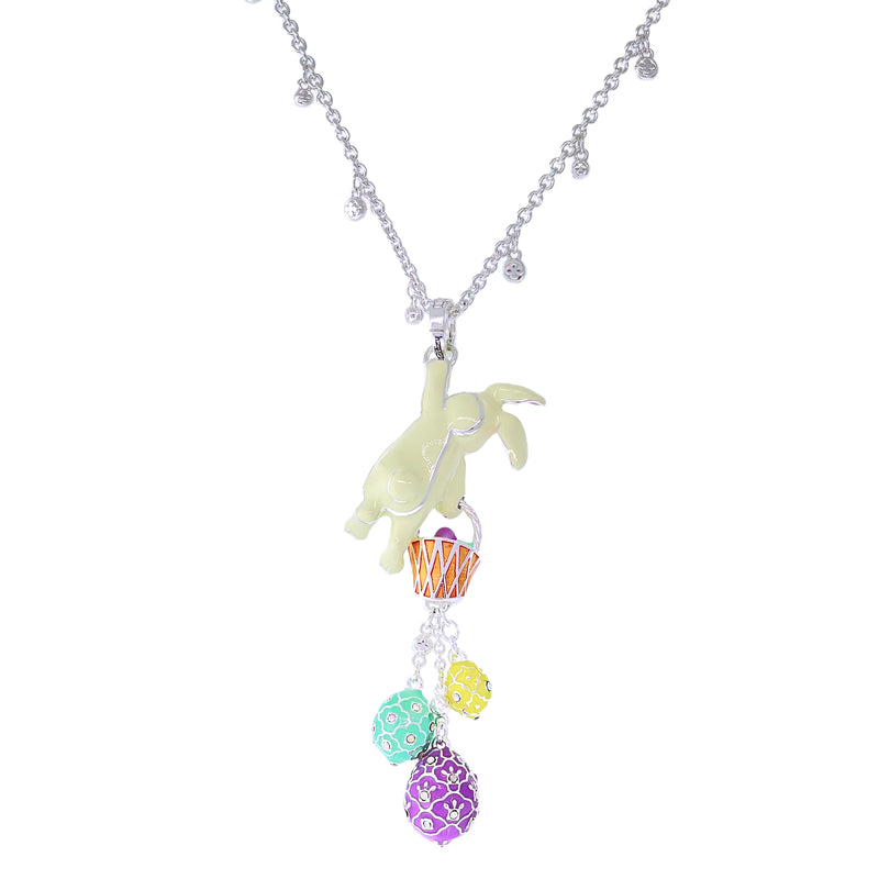Adorable Easter Bunny Basket Necklace