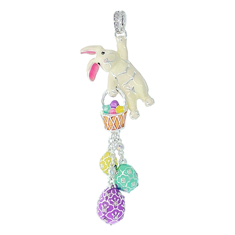 Adorable Easter Bunny Basket Necklace