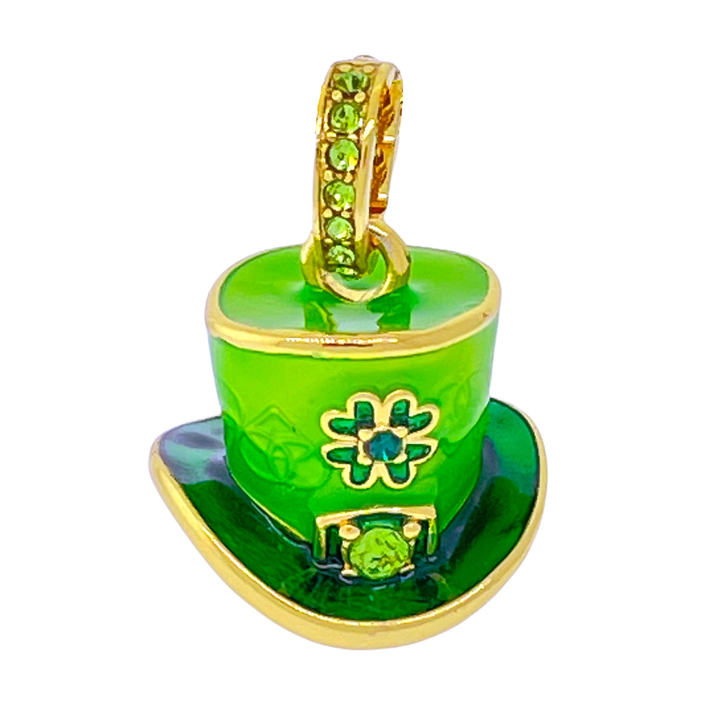 Leprechaun St Patricks Enhancer Charm " 18k Gold Plating