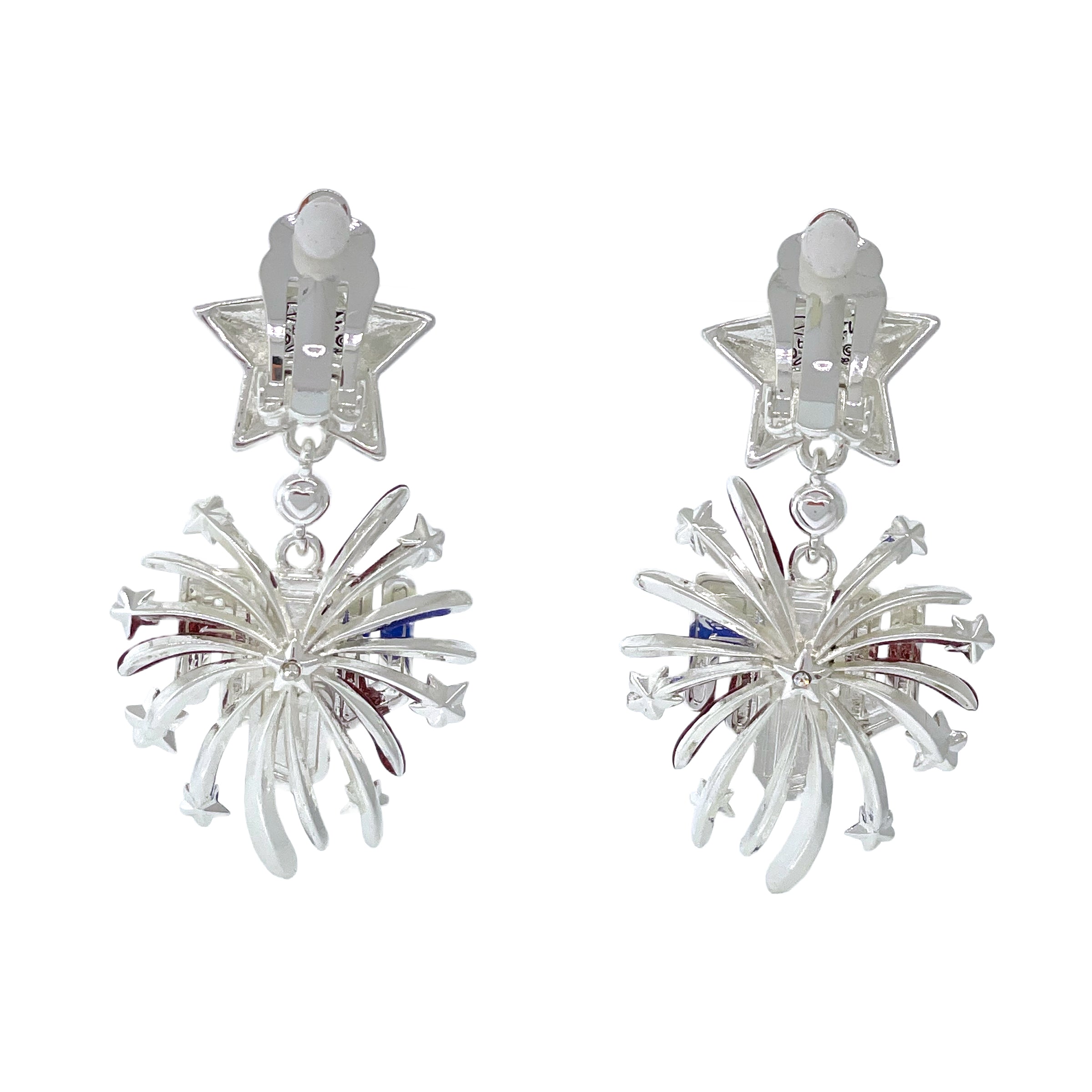 Happyyami 4th Of July Earrings - Patriotic Star & Stripes Dangle Drop Earrings