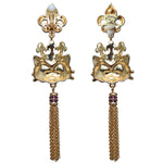 Princess Kitty Royal Tassel Charm Earrings For Women | Back Side