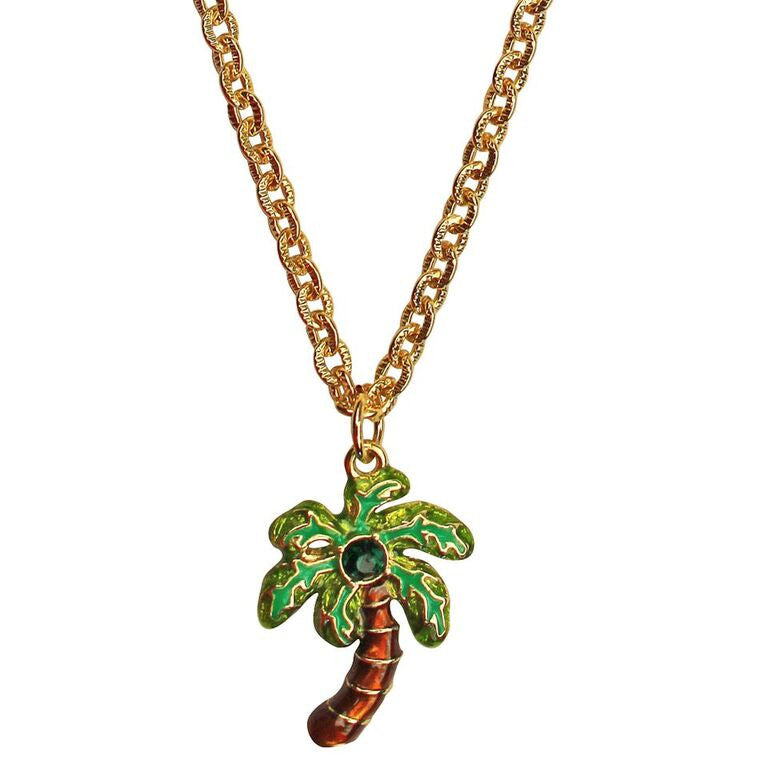 Royal Palms Two sided Charm Necklace - Necklace Jewelry