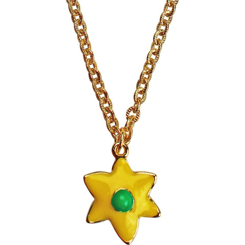 Daffodil Multi Color Charm Necklace | Necklace Jewelry | Front Side