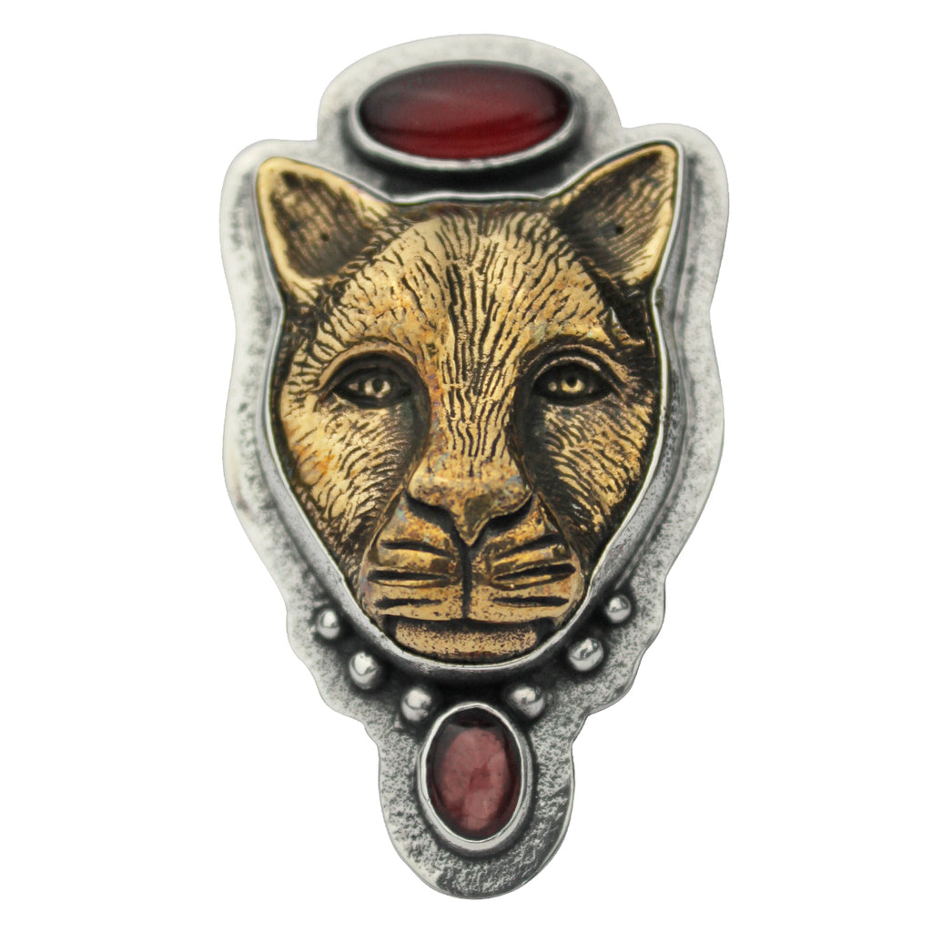 Tabra Jewelry - Bronze Jaguar Carnelian Ring