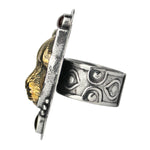 Tabra Jewelry | Bronze Jaguar Carnelian Ring