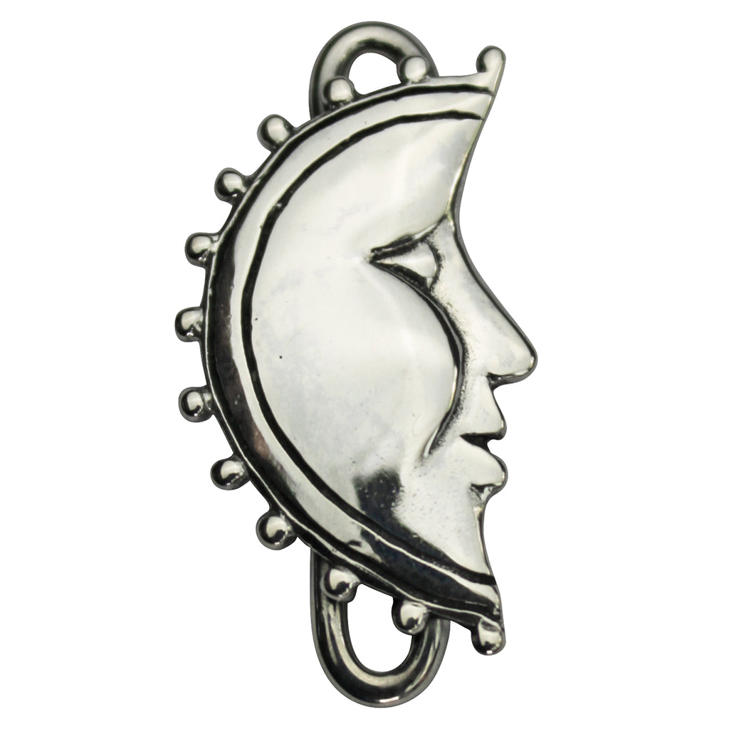 Tabra Charm Jewelry - Silver Moon Connector Charm