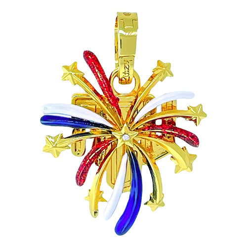 USA July 4th Fireworks Enhancer Charm Pendant Ritzy Couture