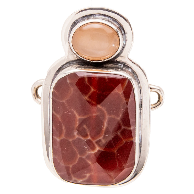 Tabra Jewelry - Snake Skin Agate Connector Charm