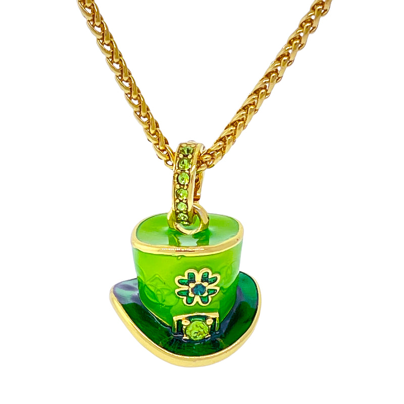 Leprechaun St Patricks Enhancer Charm " 18k Gold Plating
