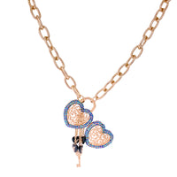 Jet AB "Locket Full of Love" Pendant by Ritzy Couture