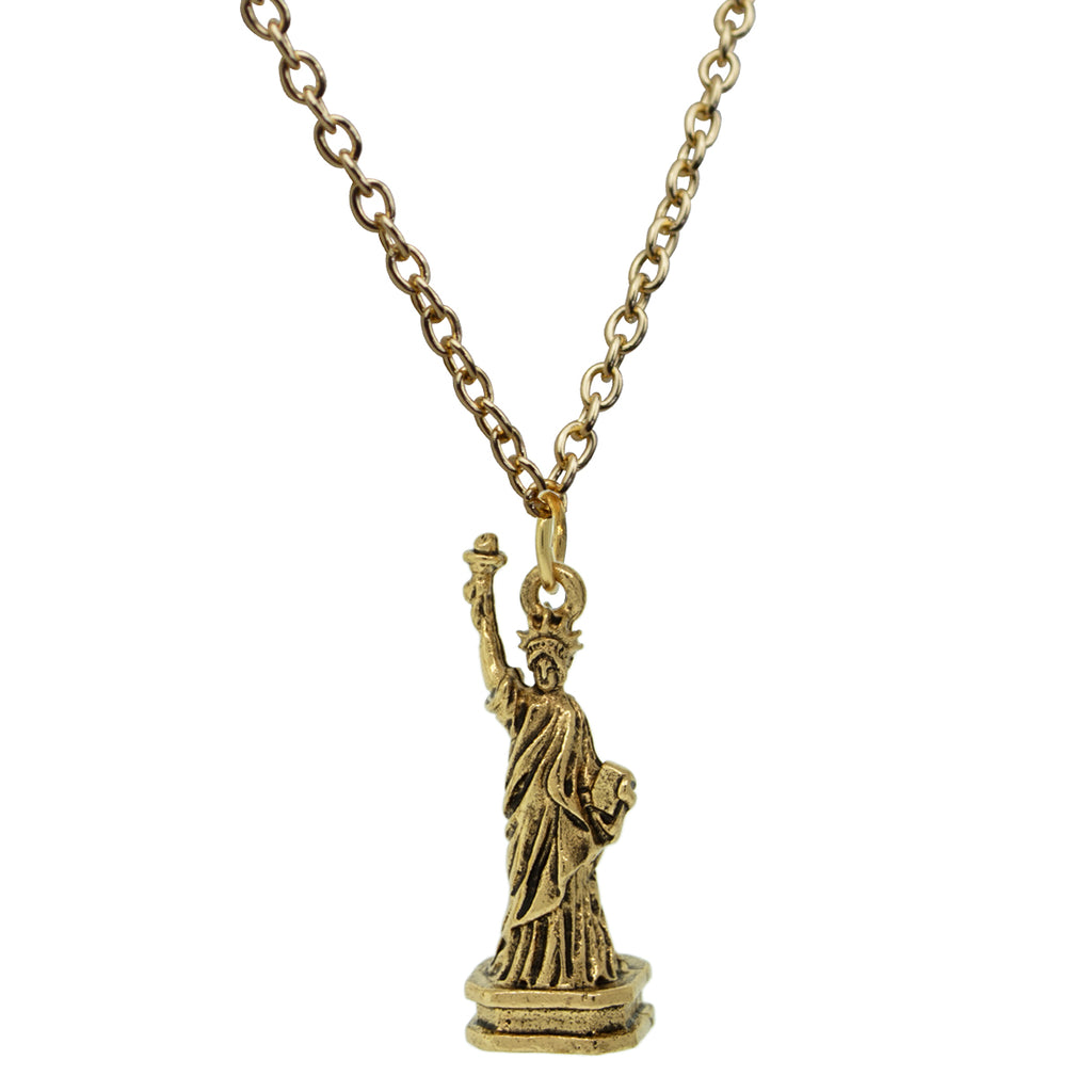 Statue of Liberty Travel Charm Necklaces For Women