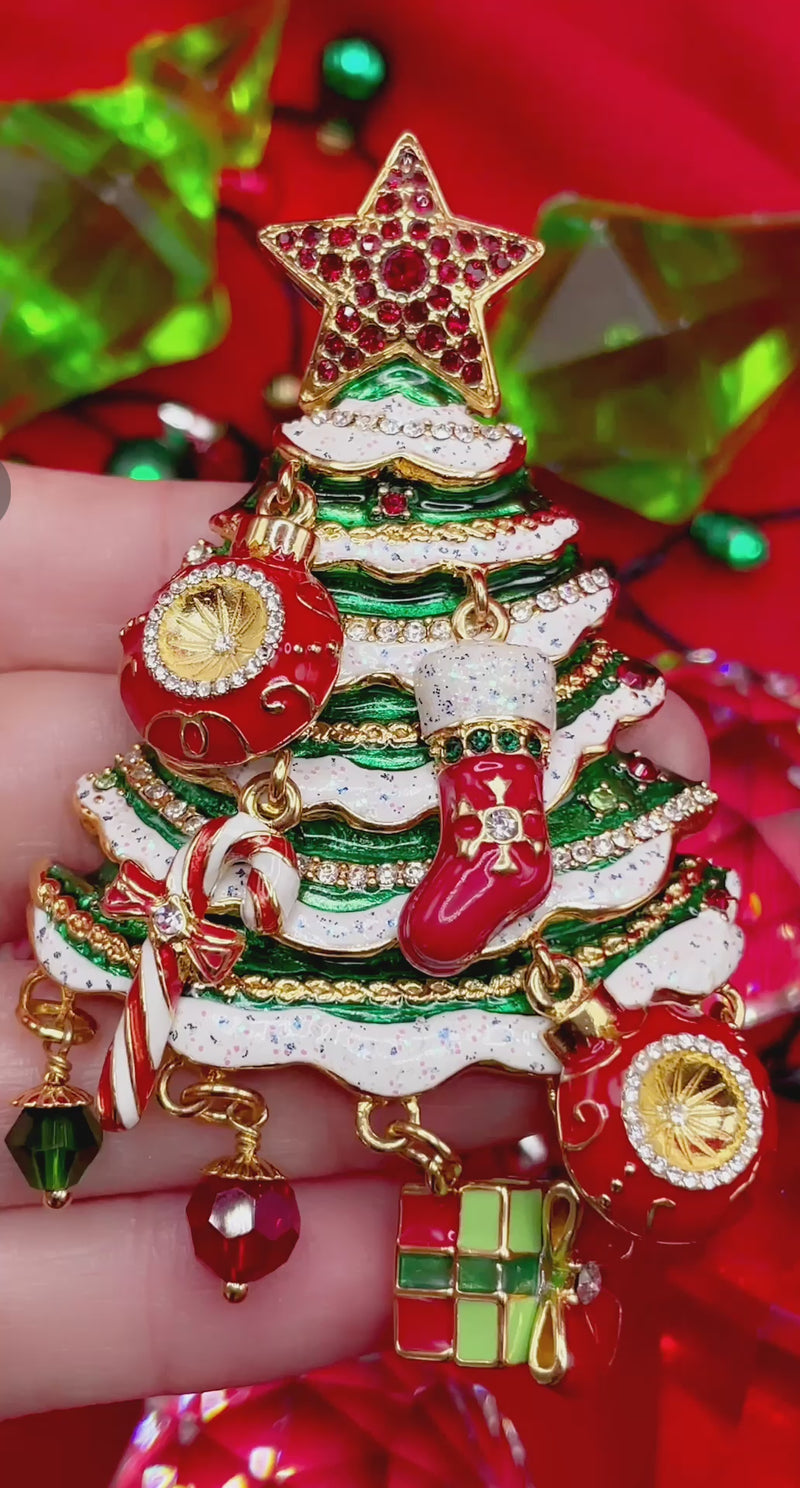 Christmas Tree 14K Gold Holiday Charm