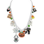 Trick Or Treat Halloween Charm 18" Necklace