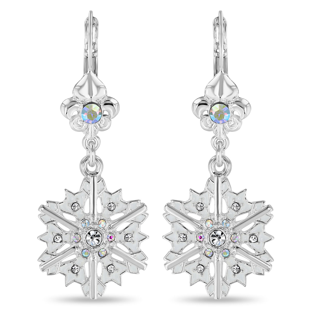 Winter Snowflake Dangle Earrings | Snowflake Earrings
