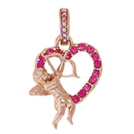 Cupid"s Love Rose Heart Enhancer Charm