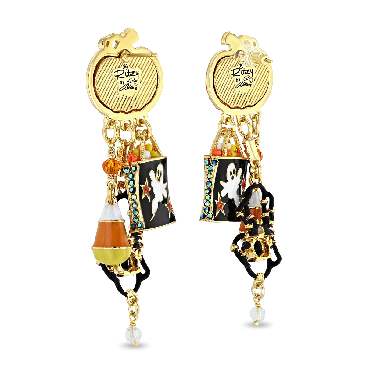 Hotsell LUNCH AT THE RITZ “TRICK OR TREAT” DANGLE EARRINGS