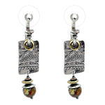 Tabra Jewelry 925 Sterling Silver, Silver Casting & Silver Beads Post Earrings, 00K542