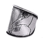 Tabra Jewelry 925 Sterling Silver Ancient Embossing Ring Size 7.5, OOK529