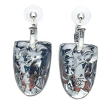 Tabra Jewelry 925 Sterling Silver, Pearl & Coral Bead Hoop Earrings, OOK552
