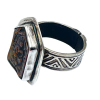 Tabra Jewelry 925 Sterling Silver, Bronze Ring Size 7.75, 00K527A
