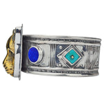 Tabra Charm Jewelry - Bronze Afghan Cuff Bracelet | Side View