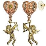 Cupid Earrings Drop Dangle Earrings - Earrings For Women | Back Side